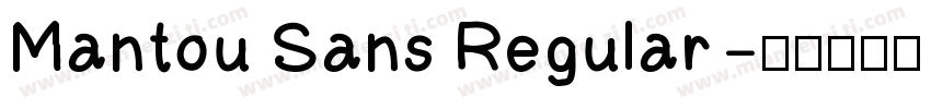 Mantou Sans Regular字体转换